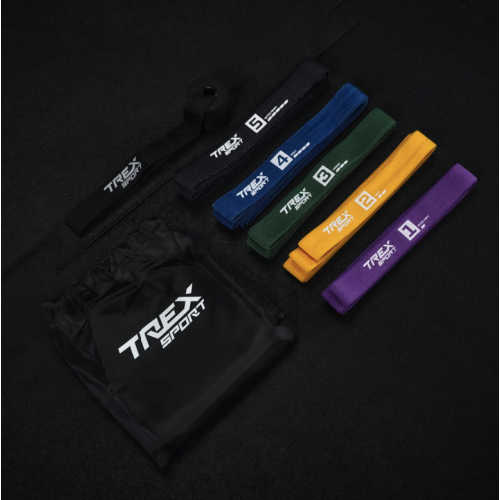 Резинка для фитнеса  Trex Sport TX-005PBA 5в1 set A 2,5-25кг - фото №9